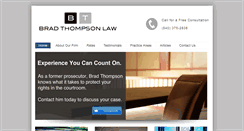 Desktop Screenshot of bradthompsonlaw.com